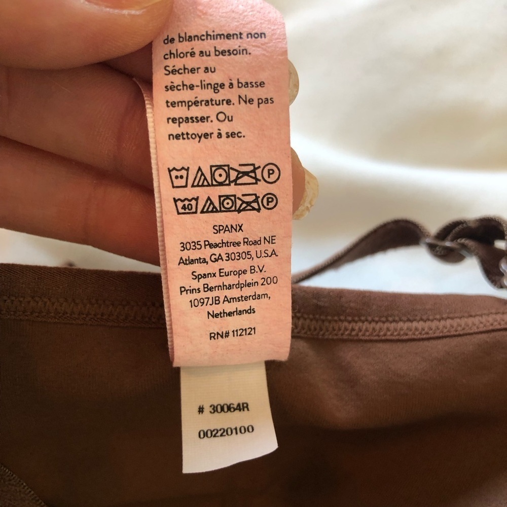 Spanx Ecocare Longline Brown Padded Bralette Size L - Picture 8 of 8